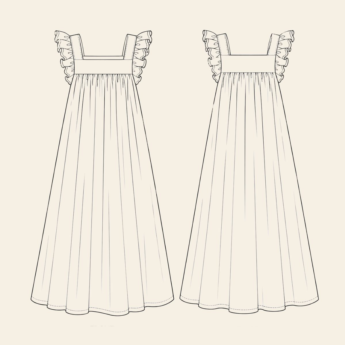 Clara Sommerkleid | PDF-Schnittmuster