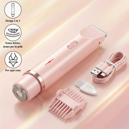 Lady Shaver Elettrico 2 in 1