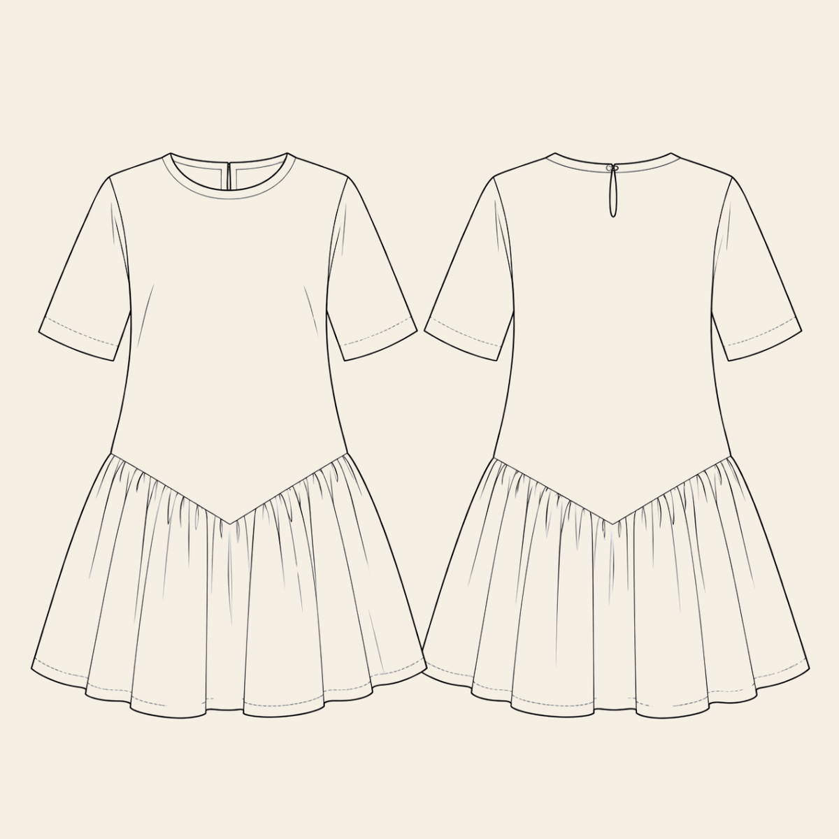 Marlene Sommerkleid | PDF-Schnittmuster