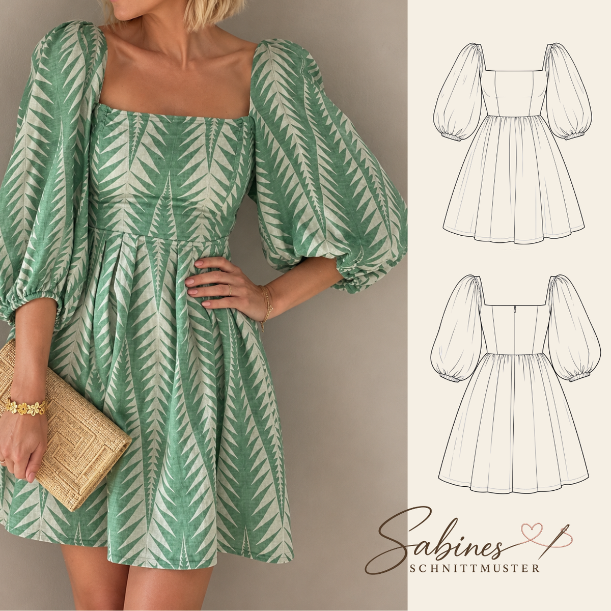 Louisa Sommerkleid | PDF-Schnittmuster