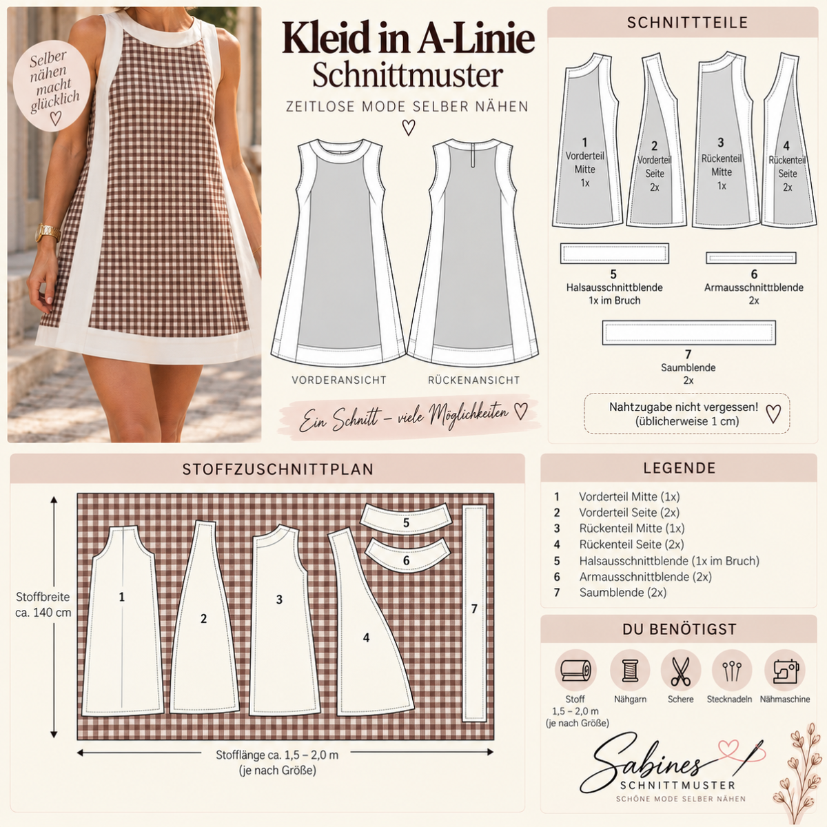 Sophie Sommerkleid | PDF-Schnittmuster