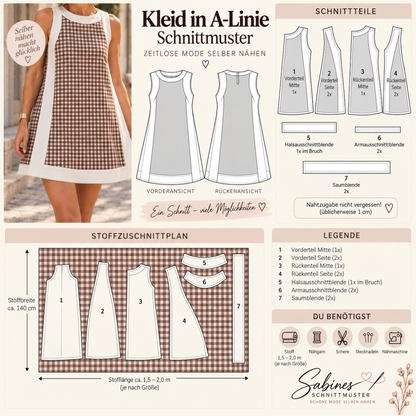 Sophie Sommerkleid | PDF-Schnittmuster