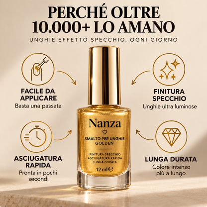 Nanza Golden | Smalto Effetto Oro
