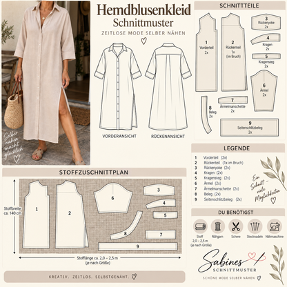 Sabines Sommerkleider Kollektion | 10 PDF-Schnittmuster