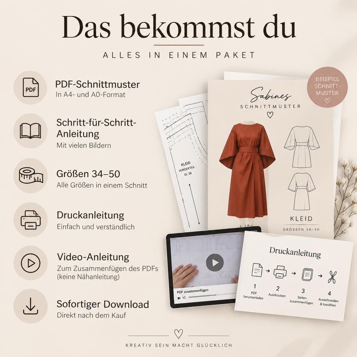 Sophie Sommerkleid | PDF-Schnittmuster