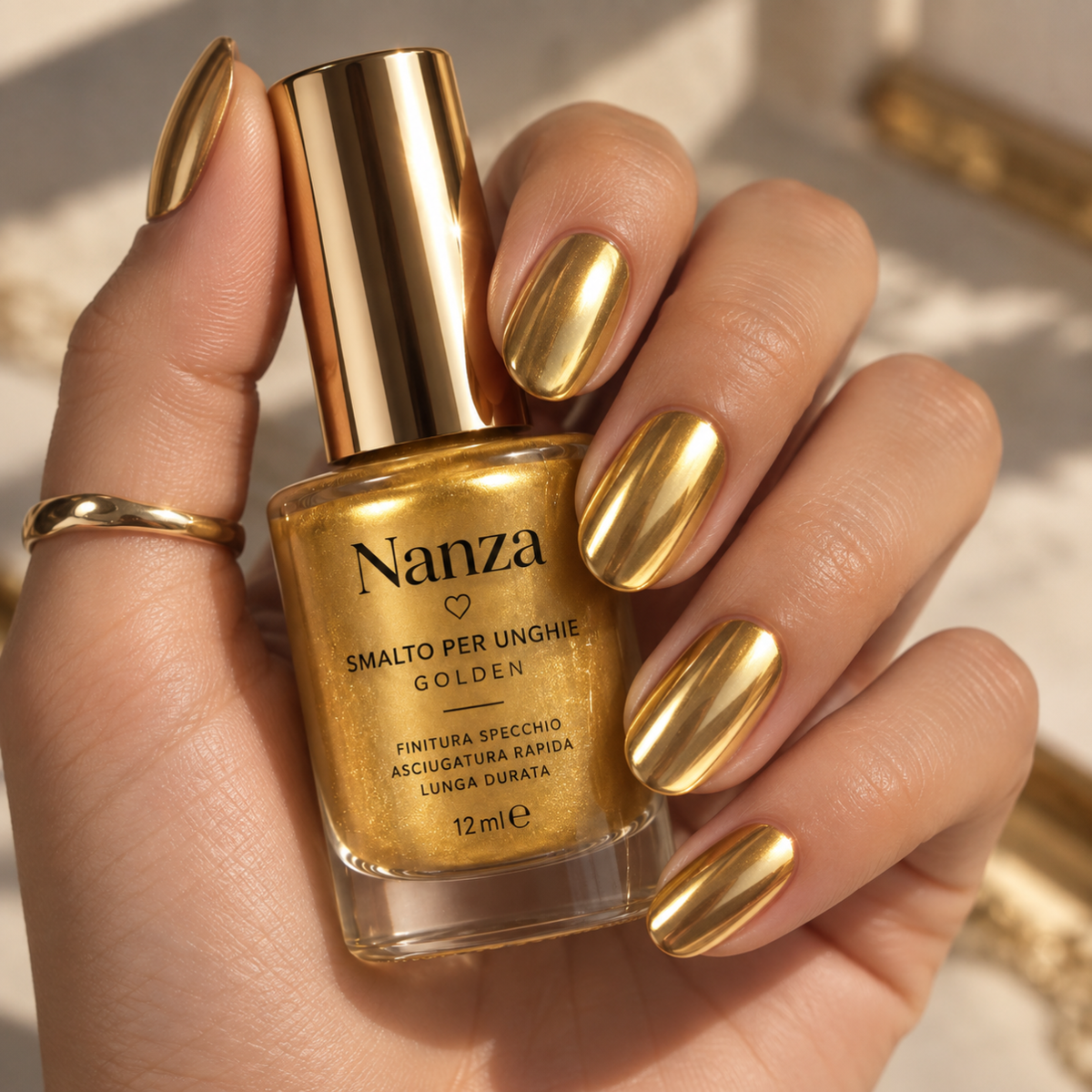 Nanza Golden | Smalto Effetto Oro